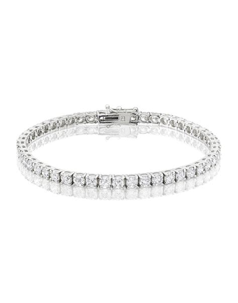 8ct Diamond Tennis Bracelet In 18ct White Gold