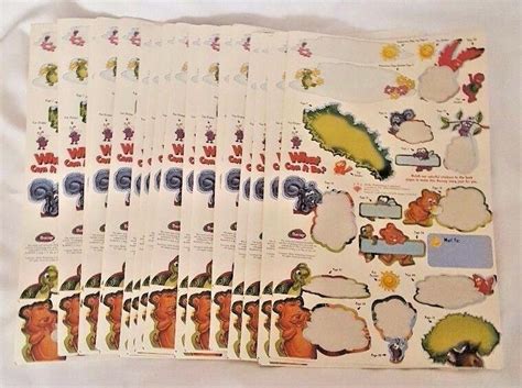 800+ Barney Friends 90s Stickers Lot 40 Big Sheets Ladybug Birds ...