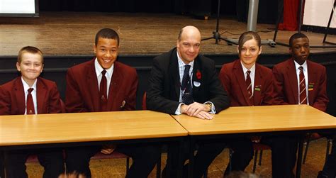 Brittons School Visit | Cllr. White with students at Britton… | Flickr