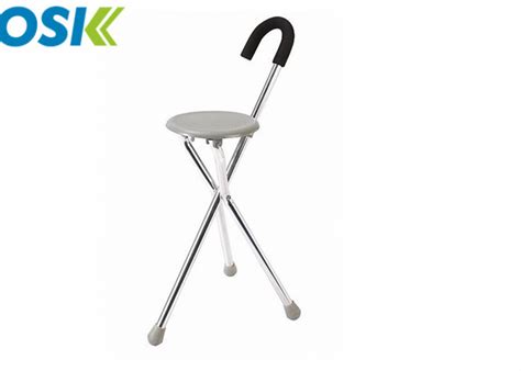 Anodizing Surface Medical Walking Aids Three Legged Cane For Old People