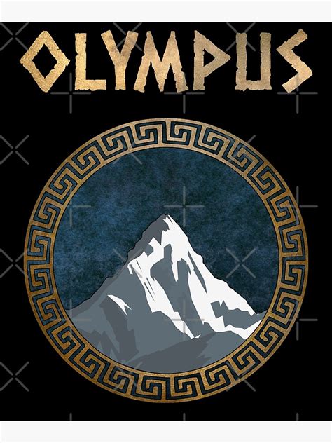 "Olympus Ancient Greece Mount Olympus Greek Gods Symbol" Photographic ...