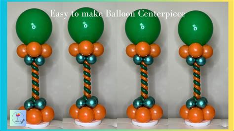 Easy to make Balloon centerpiece (Cómo hacer un centro de mesa con ...