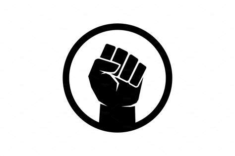 Raised fist symbol | Photoshop Graphics ~ Creative Market