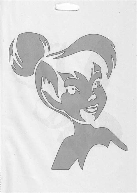 Disney: Peter Pan: Tinkerbell (Pumpkin Stencil - Pumpkin Pattern - Pumpkin Template - Jack-o ...