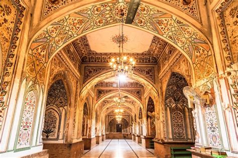 Premium Photo | Beautiful interior of a mosque in peshawar, pakistan