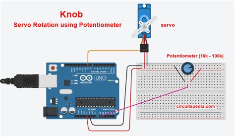 Arduino Servo Motor Control Using Potentiometer | Push Button