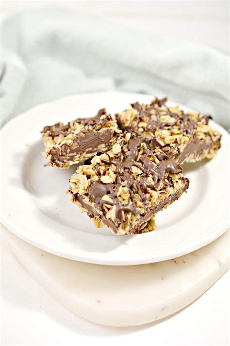 No-Bake Chocolate Oat Bars - Sweet Pea's Kitchen