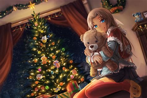 Christmas Tree Anime Girl