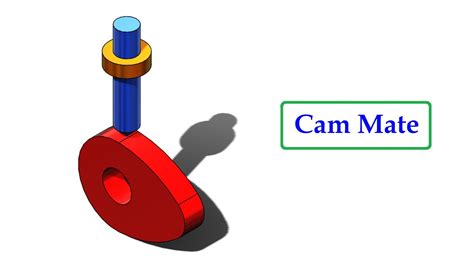 ⚡Mechanical Mate || Cam Mate || How to create a Cam and Follower animation in solidworks? - YouTube