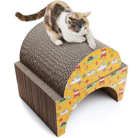 Cat Scratcher Cardboard, Recycle Corrugated Scratching Pads Lounge Sofa ...