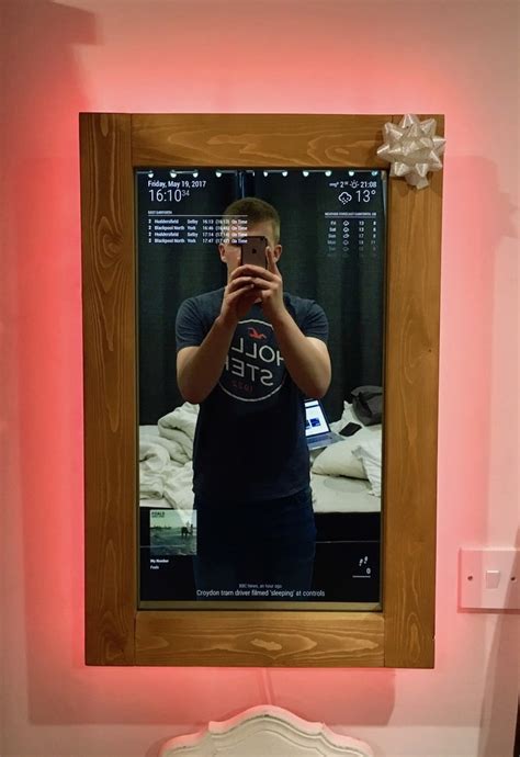 Man Creates DIY Magic Mirror That Displays Helpful Information