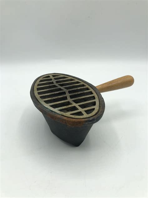 Nasco Mini Hibachi Grill Japan Vintage Cast Iron Picnic Food Warmer ...