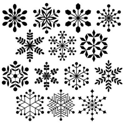 Snowflake Silhouette Vector Art, Icons, and Graphics for Free Download