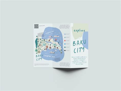 Illustrated Baku city map - Explore Baku on Behance