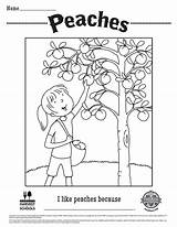 Childrens Coloring Sheet Peaches Printable Free Food Hero  sketch template