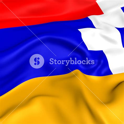 Nagorno Karabakh Flag Royalty-Free Stock Image - Storyblocks