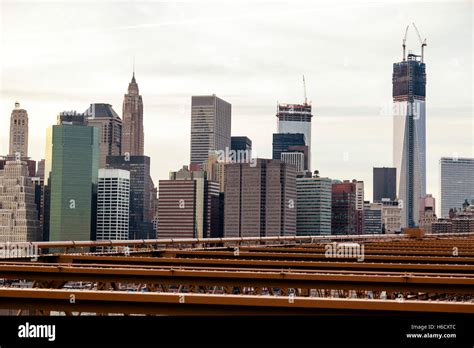 Skyline of downtown Manhattan Stock Photo - Alamy