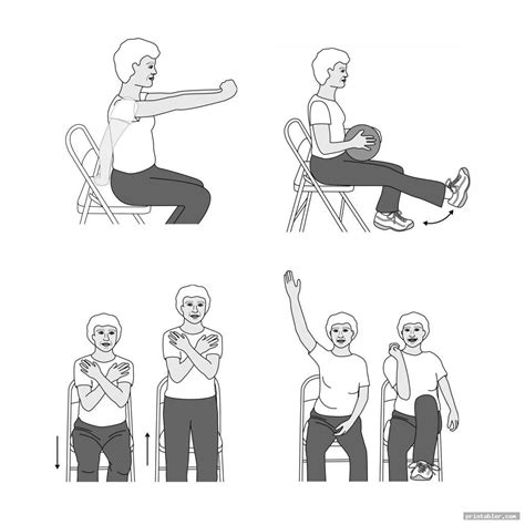 Chair Yoga For Seniors Printable