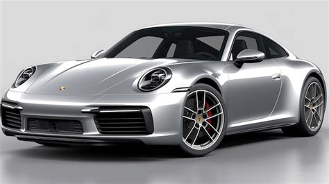 Premium AI Image | A silver porsche 911 carrera 4s is shown.