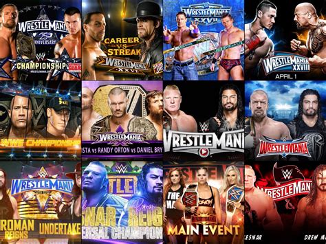 Wrestlemania Main Events from Mania 25 - 36. Which is your favourite ...