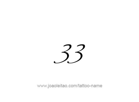 Thirty Three-33 Number Tattoo Designs - Tattoos with Names | Name tattoos, Tattoo designs ...