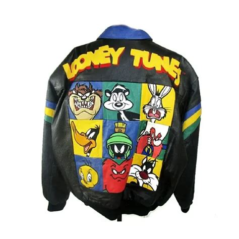 1997 Looney Tunes Leather Jacket - Jacketstown