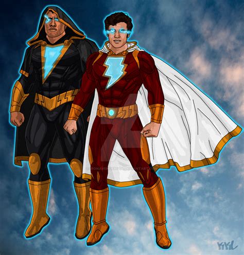 Shazam and Black Adam by IronAvenger1234 on DeviantArt