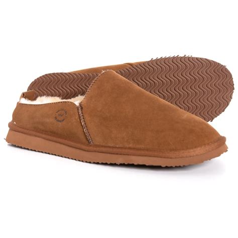 Dearfoams Suede Clog Slippers in Chestnut (Brown) for Men - Lyst