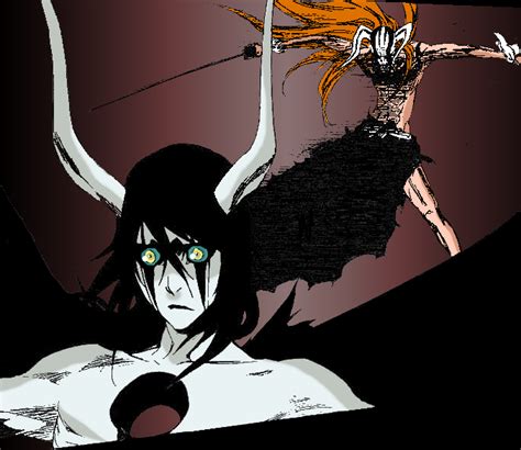 Hollow Ichigo vs Ulquiorra by SkyzerX on DeviantArt