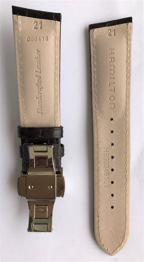 Hamilton Ventura Men's 21mm Brown Leather Watch Band | WATCHBAND EXPERT