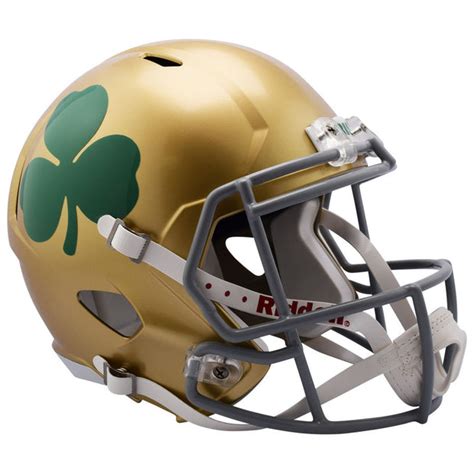 Notre Dame Fighting Irish Shamrock Speed Replica Football Helmet – The ...