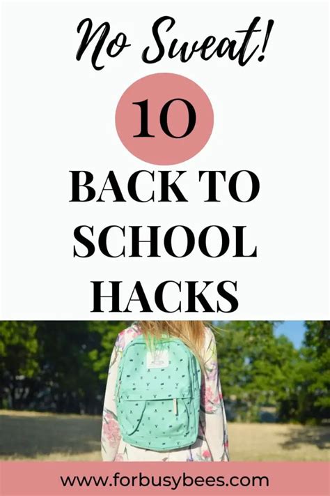 10 Back to School Tips for Parents - For Busy Bee's