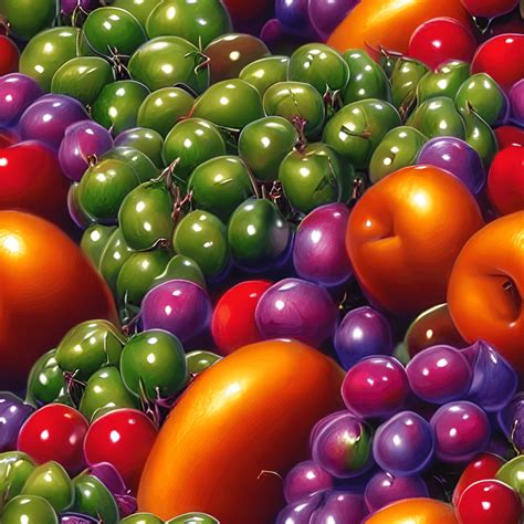 Colorful Fruits Art by Peter Lloyd Airbrush Style Art by Hajime ...