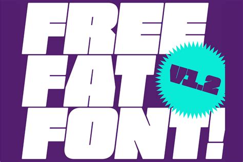 Free Fat Font V.1.2 - Free Extremely Heavyweight Typeface – Pixel Surplus