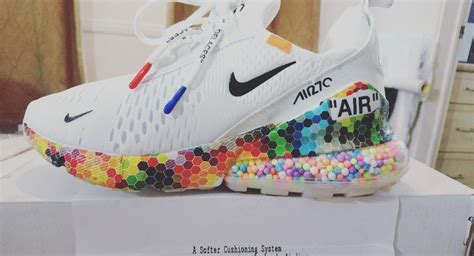 RAINBOW AIR MAX 270 BEADS CUSTOM | Air max 270, Jordans girls, Nike air shoes