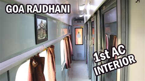 Goa Rajdhani Express 1st AC Interior | Madgaon Rajdhani 1st AC | Coupe ...