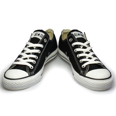 Converse All Star Black Canvas Trainers Sneakers Shoes Mens Womens Size 4-12 | eBay