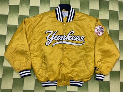 Vintage Starter MLB New York Yankees Snap Jacket Sewn Size XL