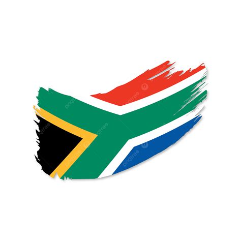 South Africa Vector Flag With Transparent, South Africa, South Africa Flag, South Africa ...