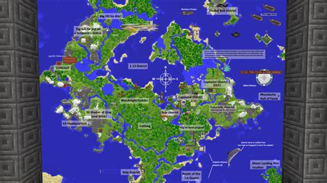 Hermitcraft map accurately labeled : HermitCraft