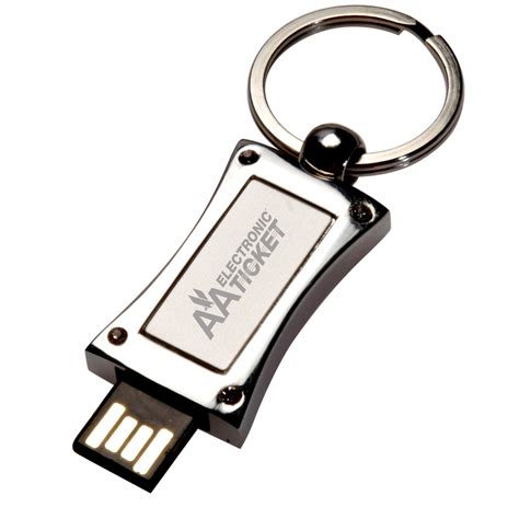 Custom 4GB Slide Metal USB Keychains | USB0374GB - DiscountMugs