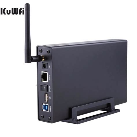 USB3.0 Wi Fi Streaming Wireless Hard Drive Case 3.5"External HDD ...