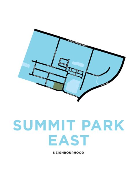 Summit Park East Neighbourhood Map Print – Jelly Brothers