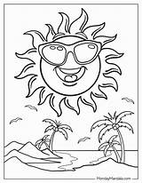 Sunglasses Coloring Pages For Kids sketch template