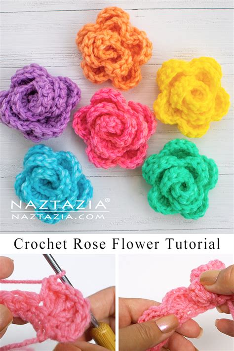 Crochet Rose Pattern - Naztazia