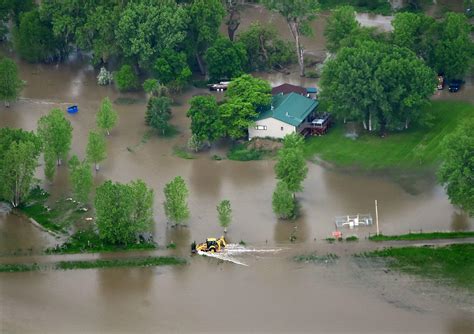 Photos: Aerial views of flooding on the Yellowstone