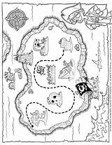 Pirate Treasure Map Coloring Page 350  Tims Printables sketch template