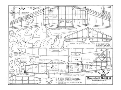 Messerschmitt Me 262 Blueprints