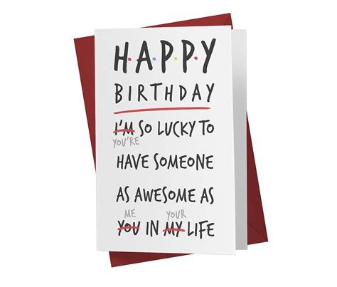 Buy Karto Funny Birthday Card for Men Women, Large 5.5 x 8.5 Happy ...