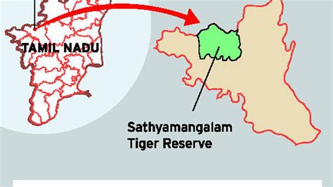 Sathyamangalam Tiger Reserve Map, Flora, Fauna, Significance - PWOnlyIAS